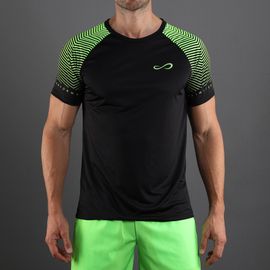 T-shirt Feisty Sleeves Black Green