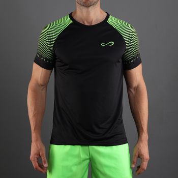 T-shirt Feisty Sleeves Black Green