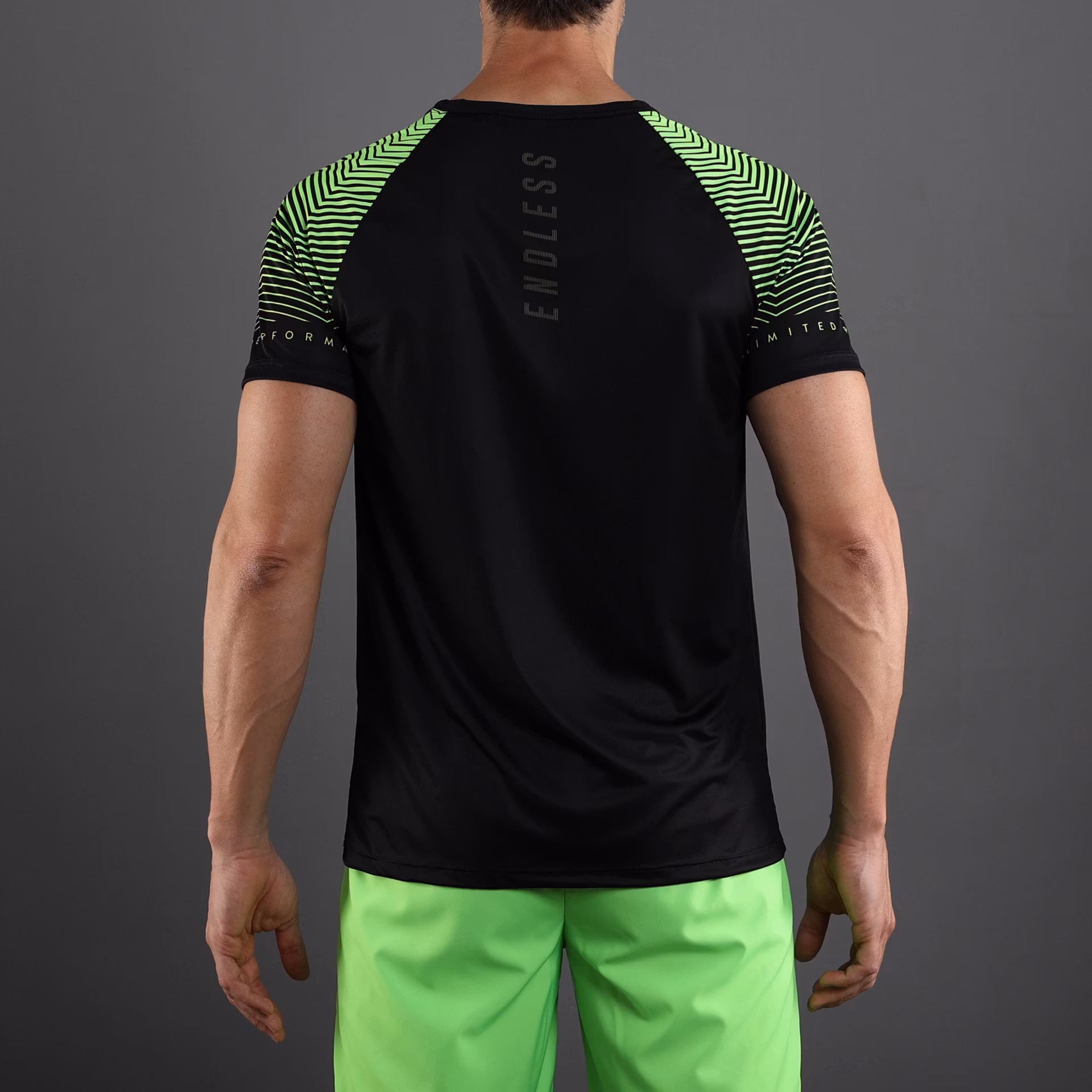 T-shirt Feisty Sleeves Black Green