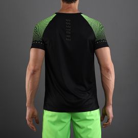 T-shirt Feisty Sleeves Black Green