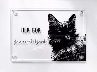 Dørskilt med din potevenn ♥️