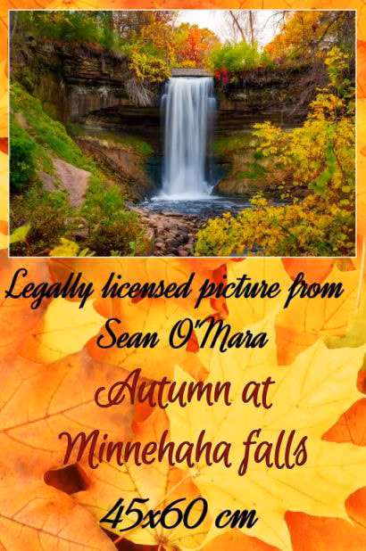 Natur Autumn at minnehaha falls ©Sean O`Mara