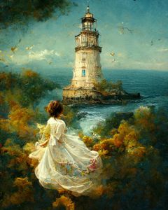Fyrtårn fe Fairy of the lighthouse ©Marine and the fae