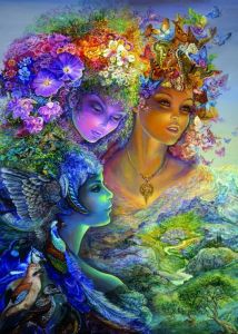 Lisensiert bilde ©Josephine Wall The Three Graces 270 farger