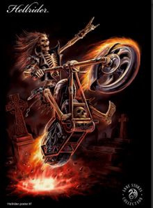 Lisensiert bilde Anne Stokes Hell Rider