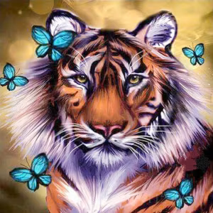 Tiger og sommerfugler
