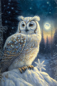 Magic night snowowl  ©Morgana.fantasy.ai