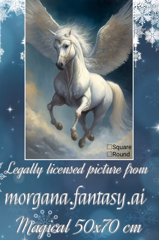 Enhjørning Magical unicorn  ©Morgana.fantasy.ai