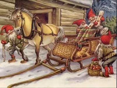 Nisse på sledetur