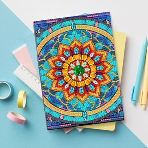 Bok med linjer mandala