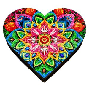 Boks hjerteformet mandala
