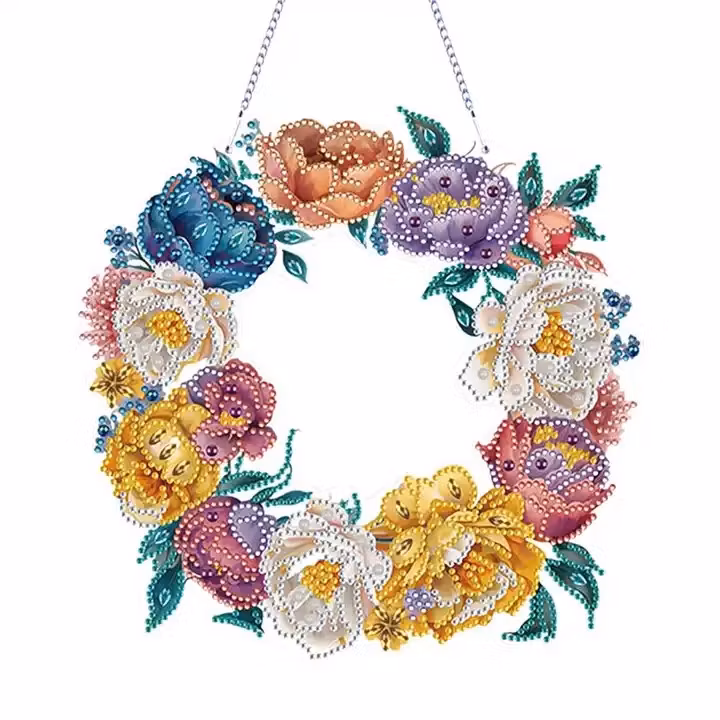 Blomsterkrans med gule nyanse