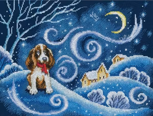 Broderi kit  snøstorm 31x23,50 cm