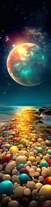 Lisensiert bilde ©Karen Landsmann Moonlight Path 40x160cm 120 farger