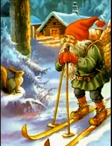 Nisse på ski