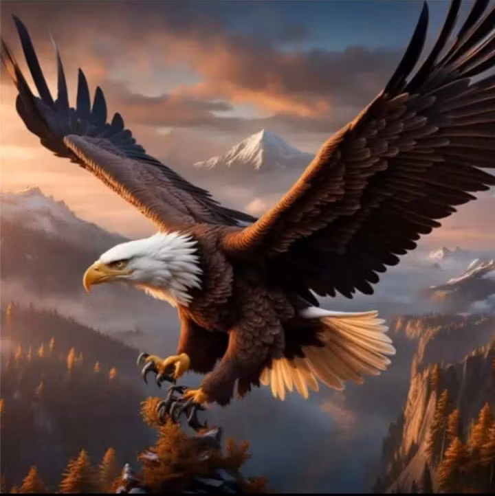 Ørn inn for landing