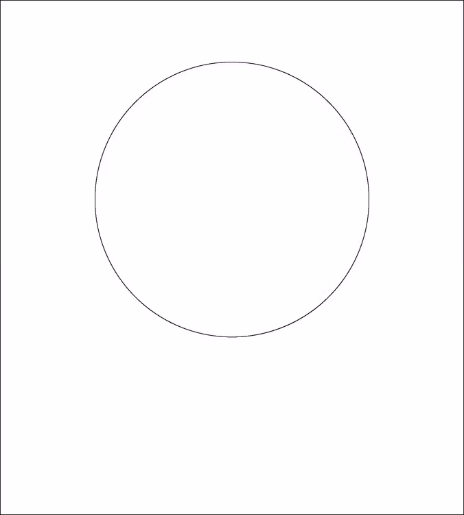 3233-Stencil Rund schablon 13,5 x15 cm