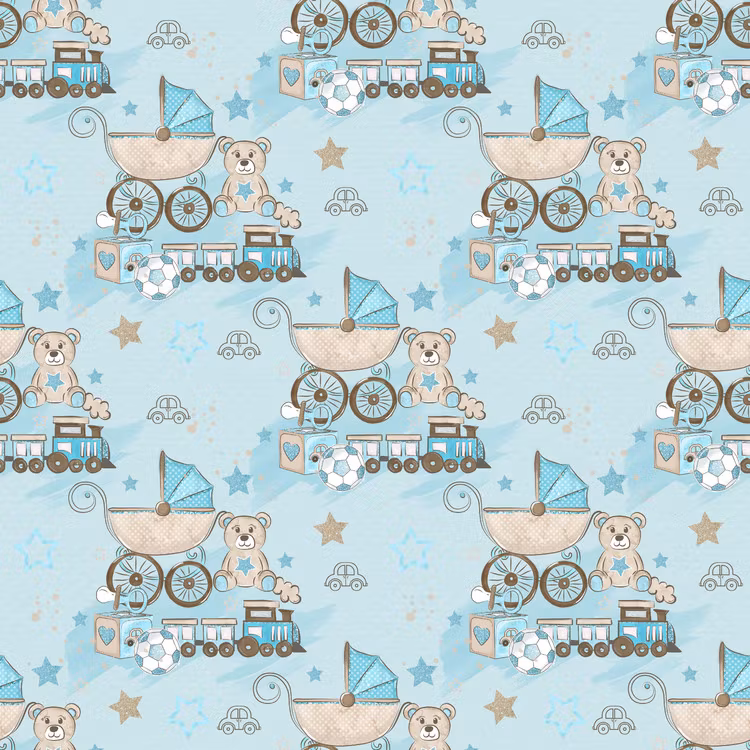 BABY-16 Baby blå 14,5 x 14,5 cm