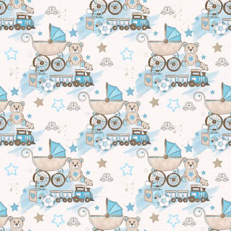 BABY-17 Baby blå 14,5 x 14,5 cm