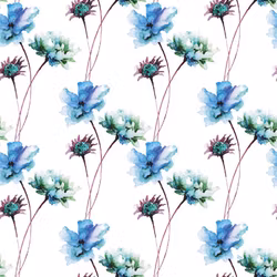 2021-276 Blommor i akvarell 14,5 X 14,5 CM