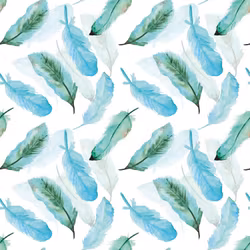 2021-273 Fjädrar i akvarell 14,5 X 14,5 CM