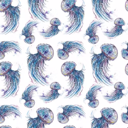 2021-278 Maneter i akvarell 14,5 X 14,5 CM