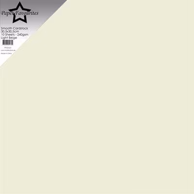 PFSS523-10 Smooth Cardstock Light Beige