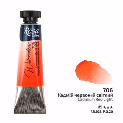 707-Tub Cadmium Red medium Rosa Gallery Watercolor