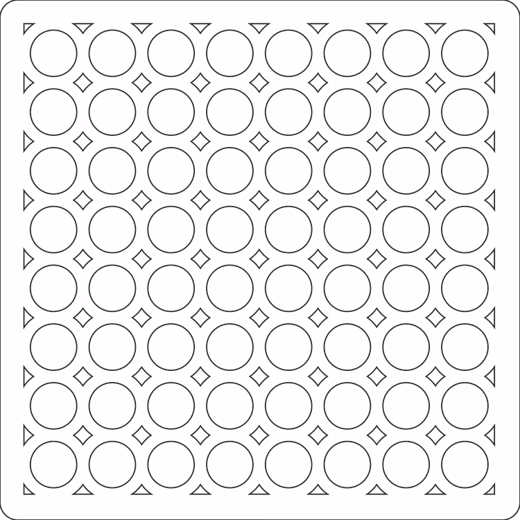 3211 - Lazerdesign Stencil Ringar
