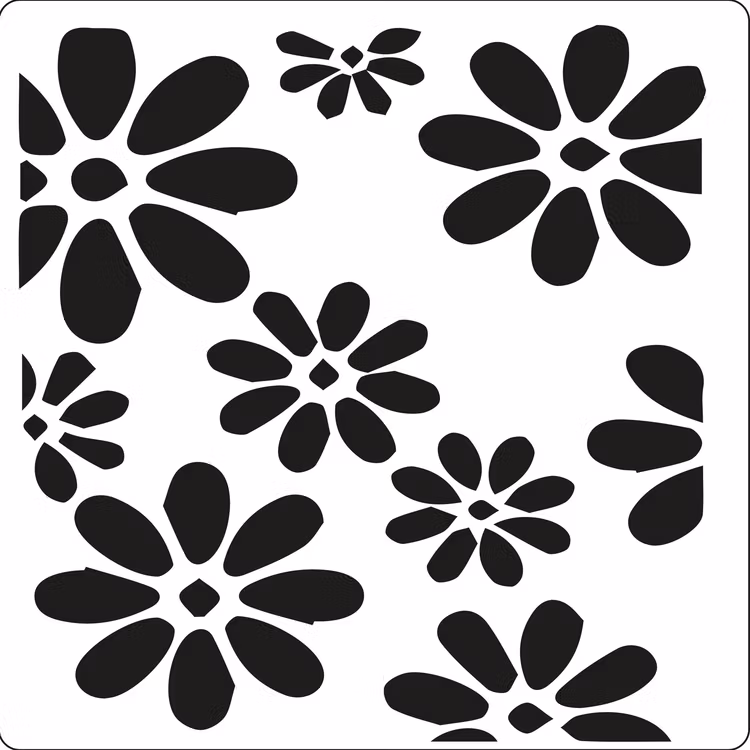 3216 - Stencil Lazerdesign Blommor