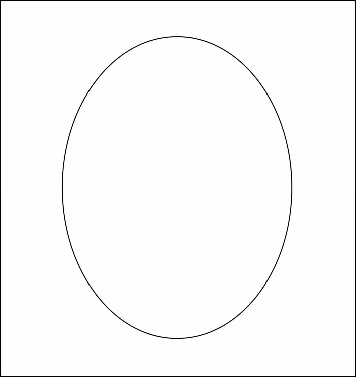 3230-Stencil  oval  schablon 14x14 cm