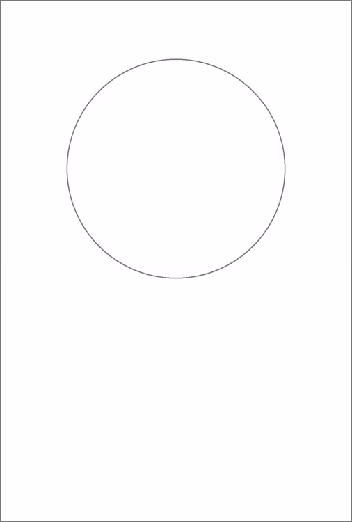 3267-Stencil Rund schablon till kort mm