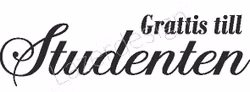 658-Stämpel  Grattis till Studenten