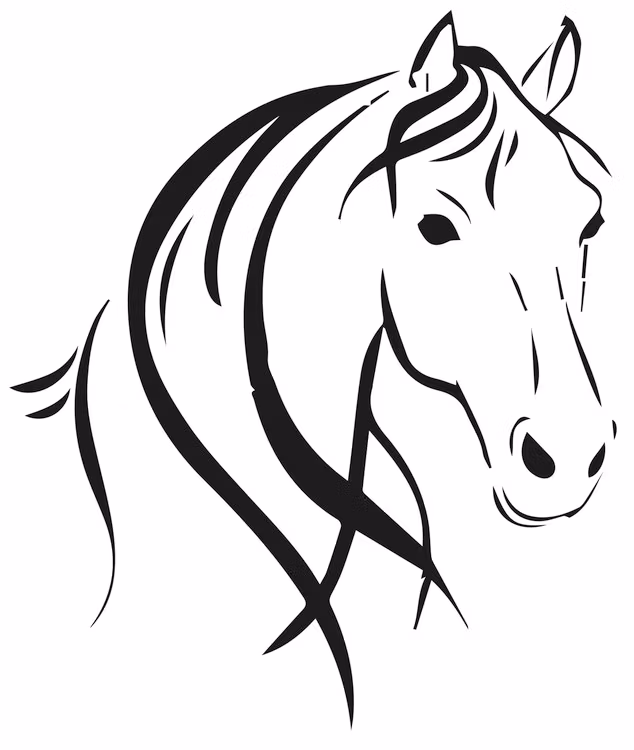 3223 - Stencil Häst