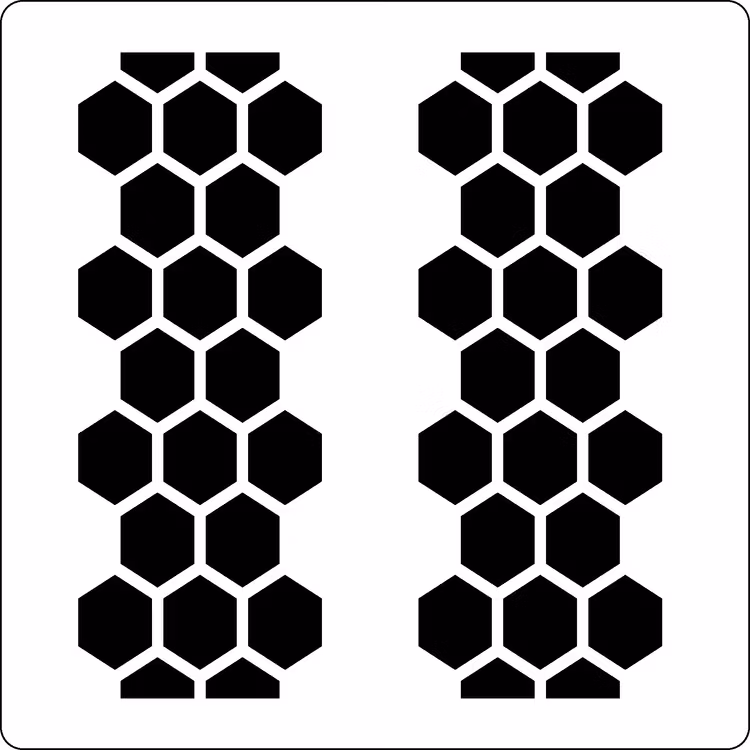 3218 - Stencil honeycomb