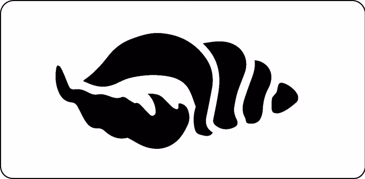 3279 - Stencil  Snäcka