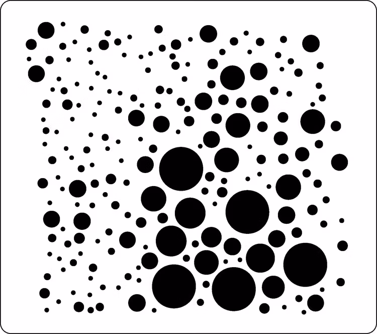 3289 - Stencil Små cirklar