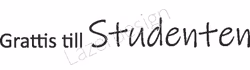 662-Stämpel  Grattis till Studenten