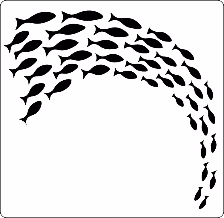 3202 - Stencil Fiskar