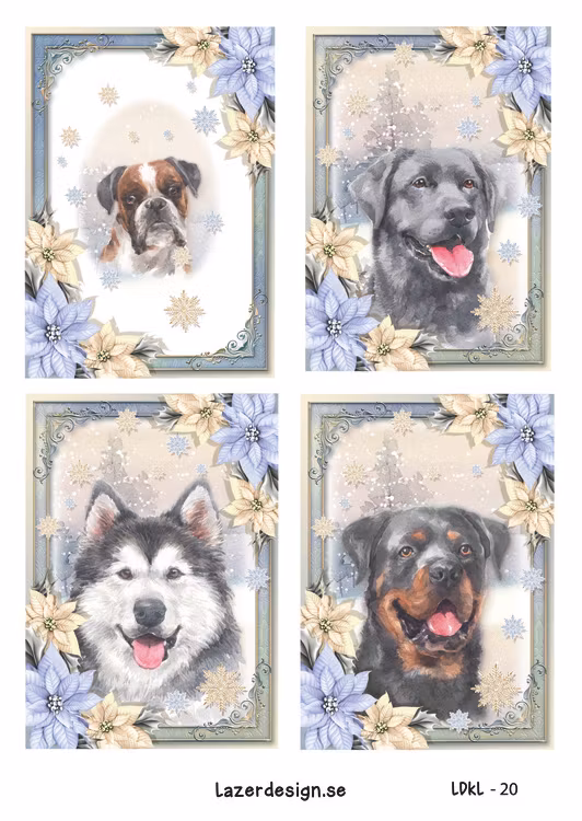 LDKL-20  klippark A4 Hundar