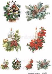 LDKL-52 klippark A4 Olika Julmotiv