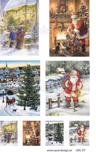 LDKL-57 klippark A4 Julmotiv