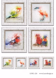 LDKL-226 Klippark  Vilda fåglar akvarell