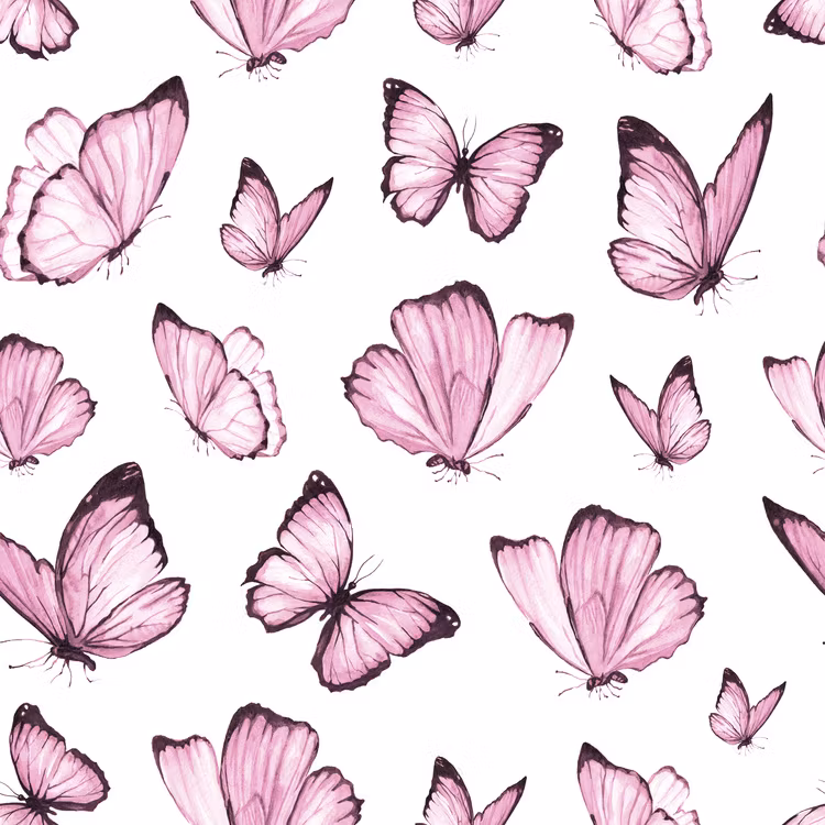 4-43 FJÄRIL ROSA 15X15 CM