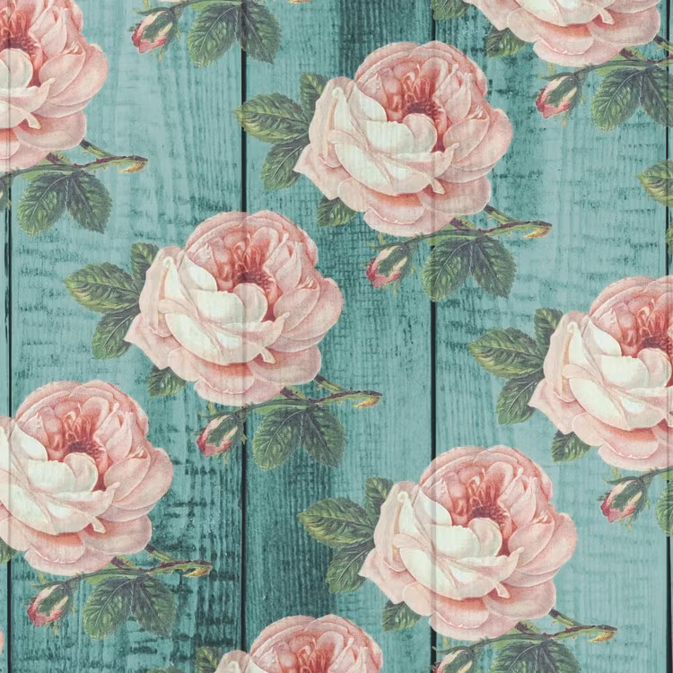 SHABBY-6 TURKOS TRÄ ROSOR