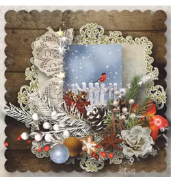 2020-41 Lazerdesign Julpapper 14,5x14,5 cm