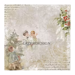 2020-46 Lazerdesign Julpapper 14,5x14,5 cm