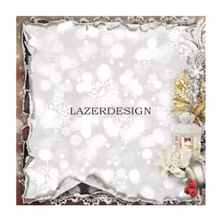 2020-48Lazerdesign Julpapper 14,5x14,5 cm