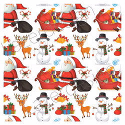 2020-72Lazerdesign Julpapper 14,5x14,5 cm