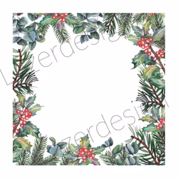 2020-75Lazerdesign Julpapper 14,5x14,5 cm